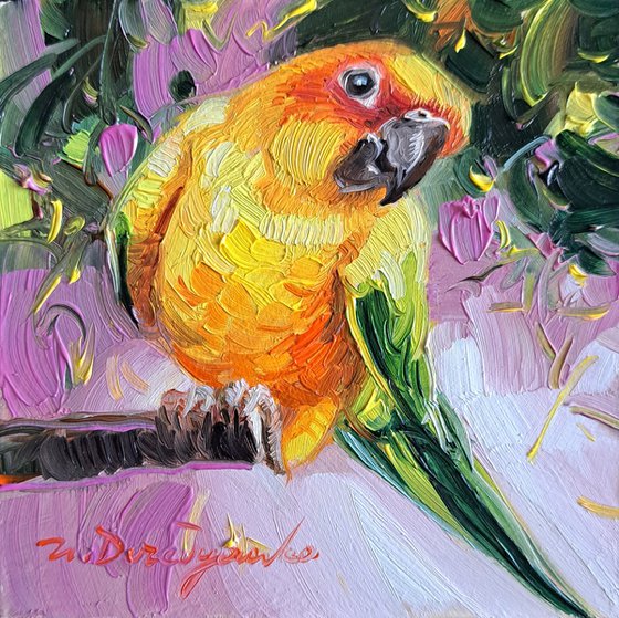 Parrot bird painting