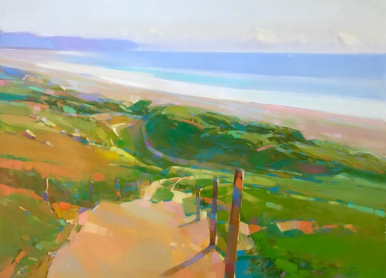 Fort Funston Painting for Linnea