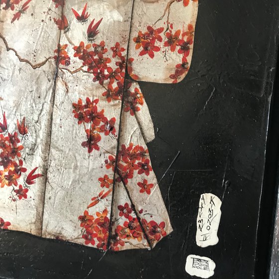Umi -plumb blossom kimono