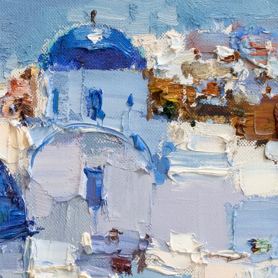 Santorini, Greece - Original landscape painting