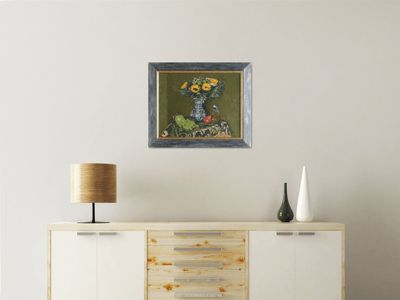 Still life with sunflowers