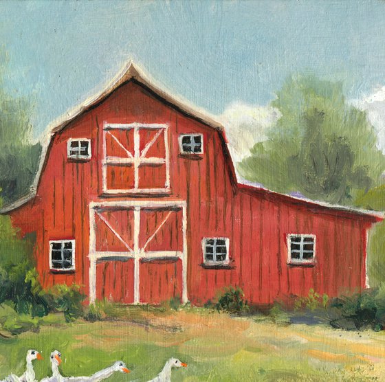 'Aunt Lilly's red barn'