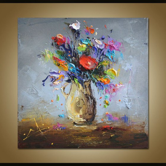 Floral composition, Flowers Oil Painting