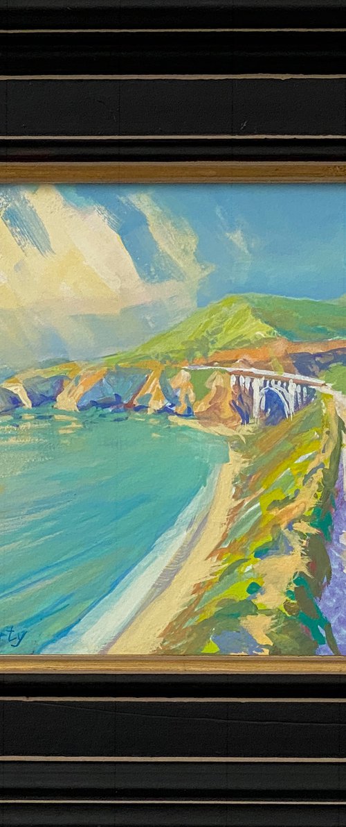 Northbound Towards Carmel-by-the-Sea Landscape by Tatyana Fogarty