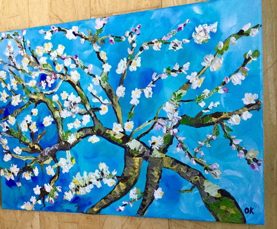 Almond blossom inspired by Vincent Van Gogh
