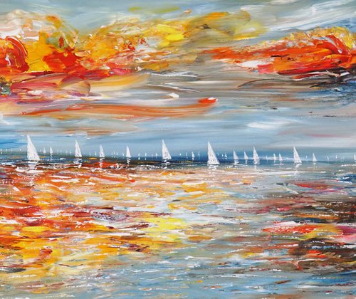Slim: Seascape Sailing Impressions 1 by Peter Nottrott