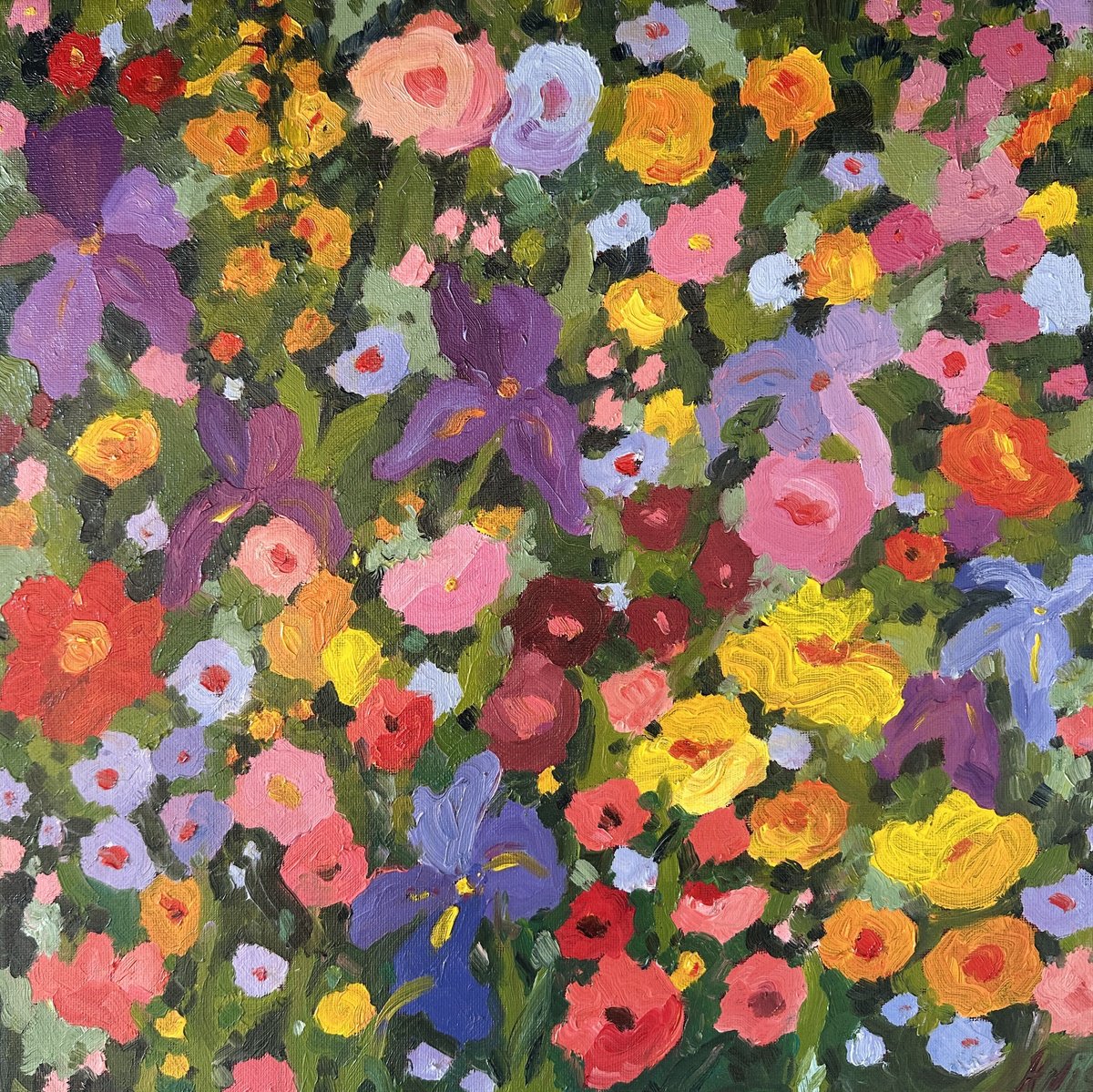 Full Bloom By Irina Anis, 16 X 16, Artwork For Sale On Artfinder