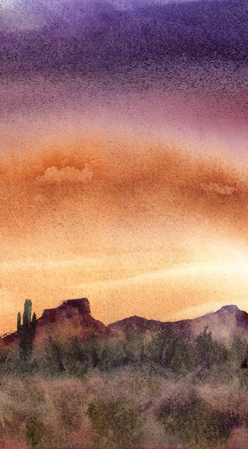 Desert Sunset Glow by Olga Tchefranov (Shefranov)