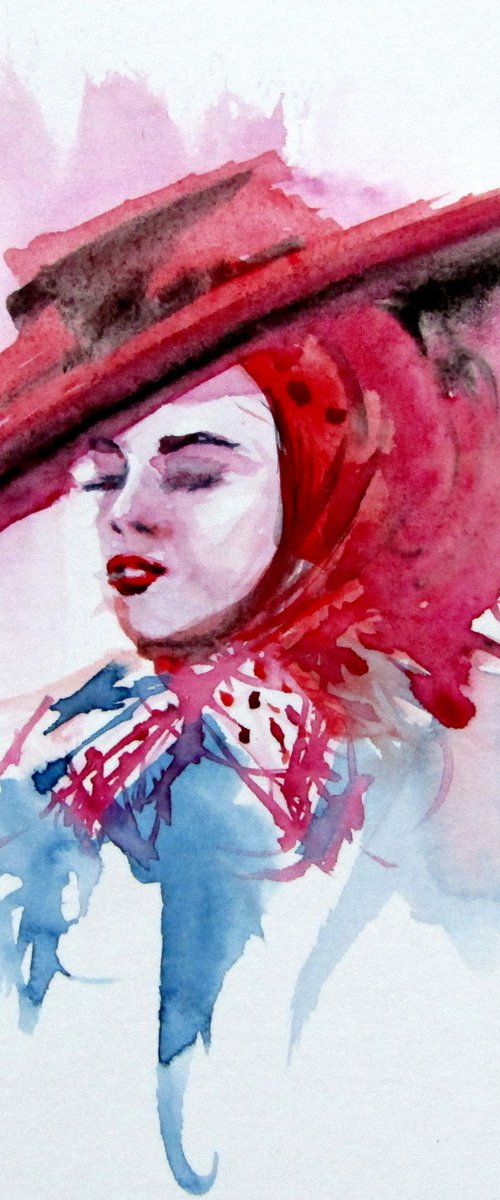Girl with hat II by Kovács Anna Brigitta