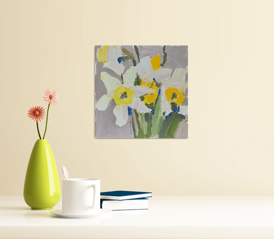 white daffodils