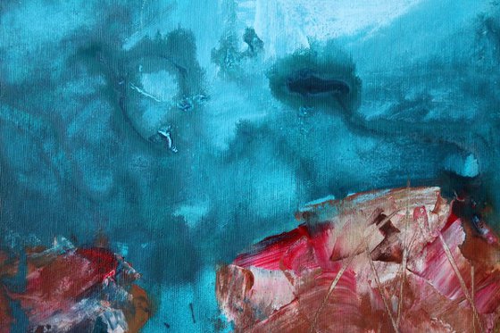 Blue Vertigo - Large original abstract seascape