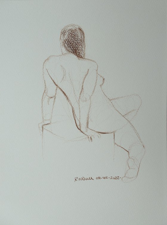 Seated female nude