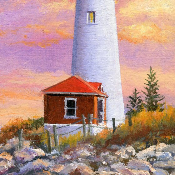 'Sunset at the lighthouse'