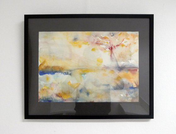 Warmth - Watercolor framed Painting by Georgi Nikov