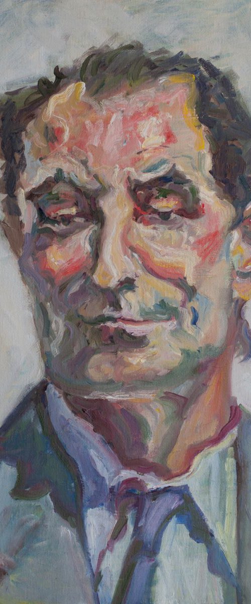 Expressive Portrait of a Man by Liudmila Pisliakova
