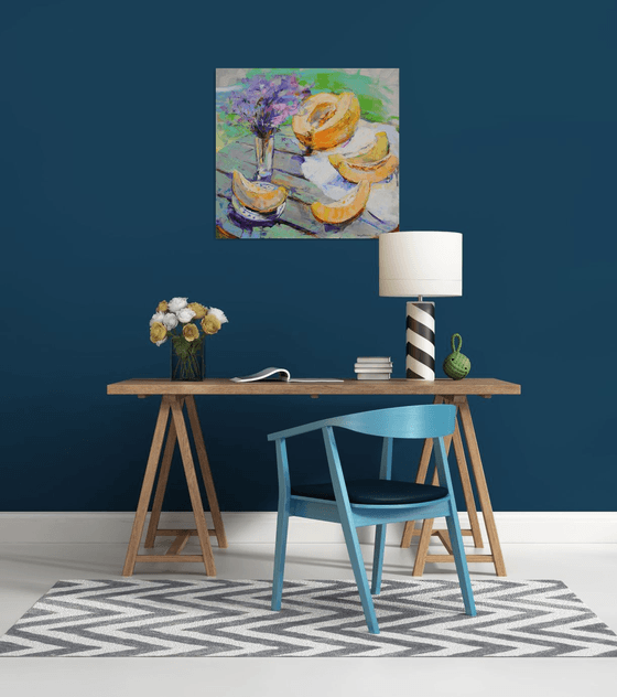 Sunny melons . Summer