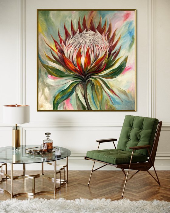 “Flame of Life – King Protea”