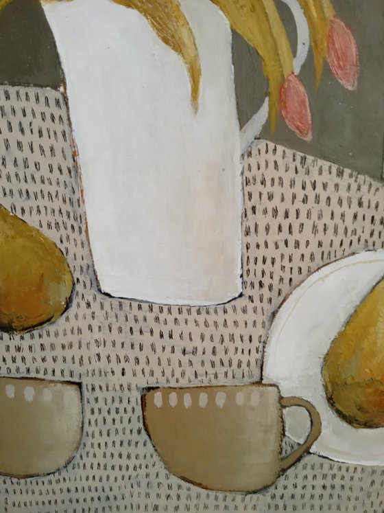 Eating Pears On A Starry Night......