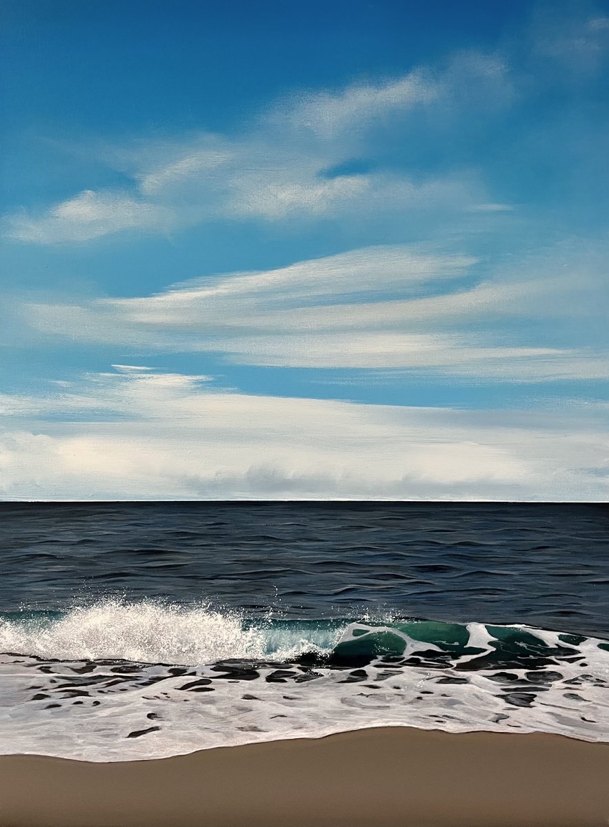 Photorealistic Landscape Oil Painting By Victoria Obolensky, 12 X 16", Jewel, Original Artwork