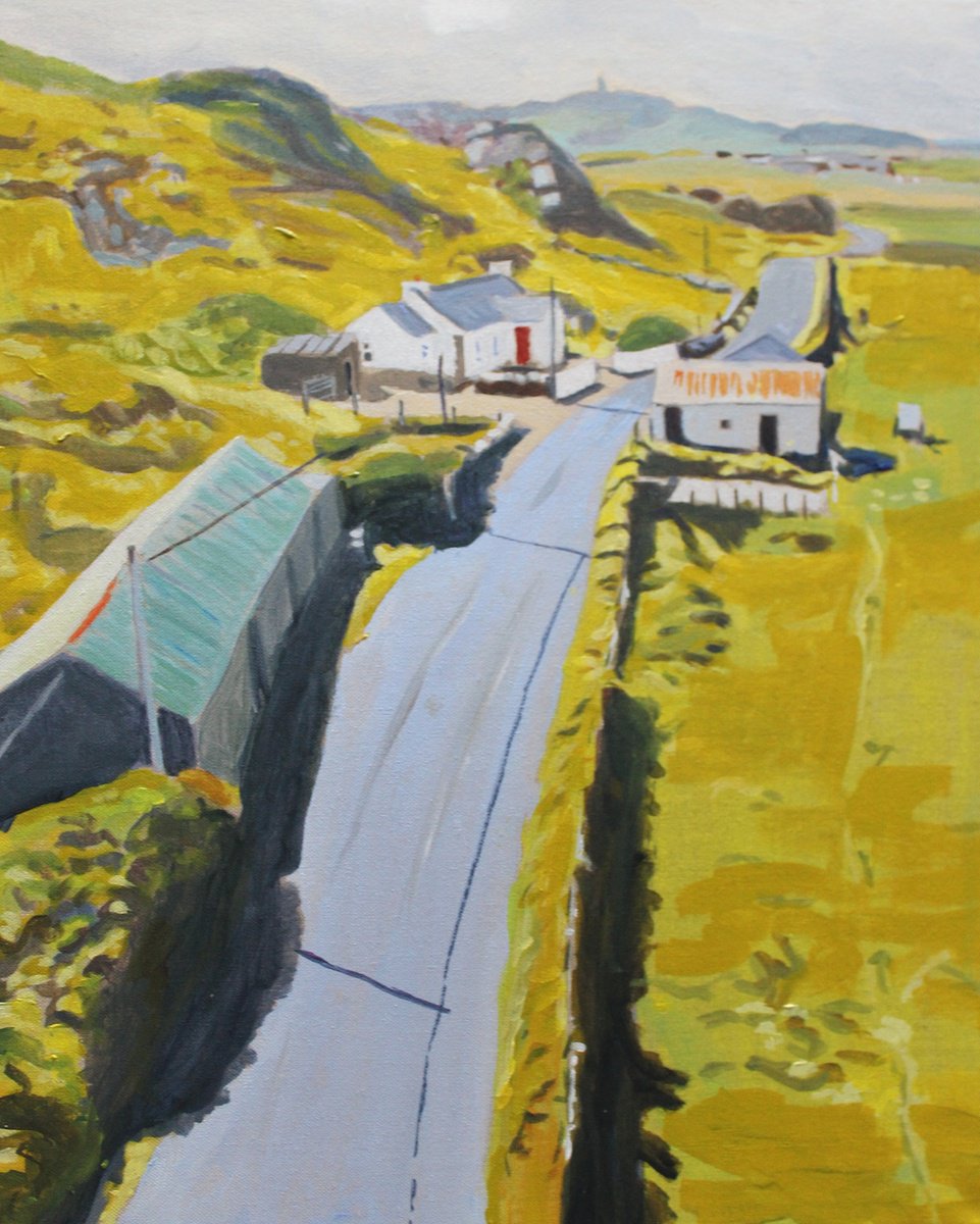 Impressionistic Landscape Acrylic Painting By Emma Cownie, 16 X 20, Malin Head, Original Artwork