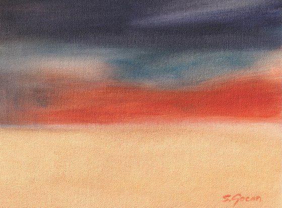 Landscape with Purple Sky