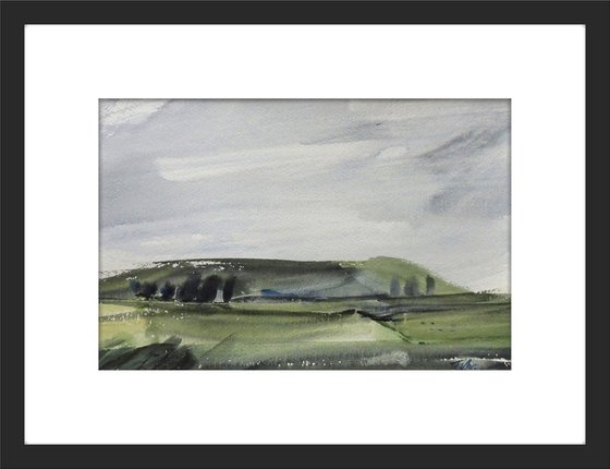 SUMMER 2022, WATERCOLOUR SKETCH / STUDY, ANGLESEY, near Cemlyn Bay.