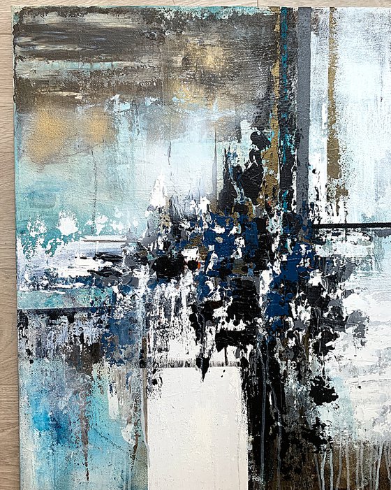 Blue and Earth Abstraction