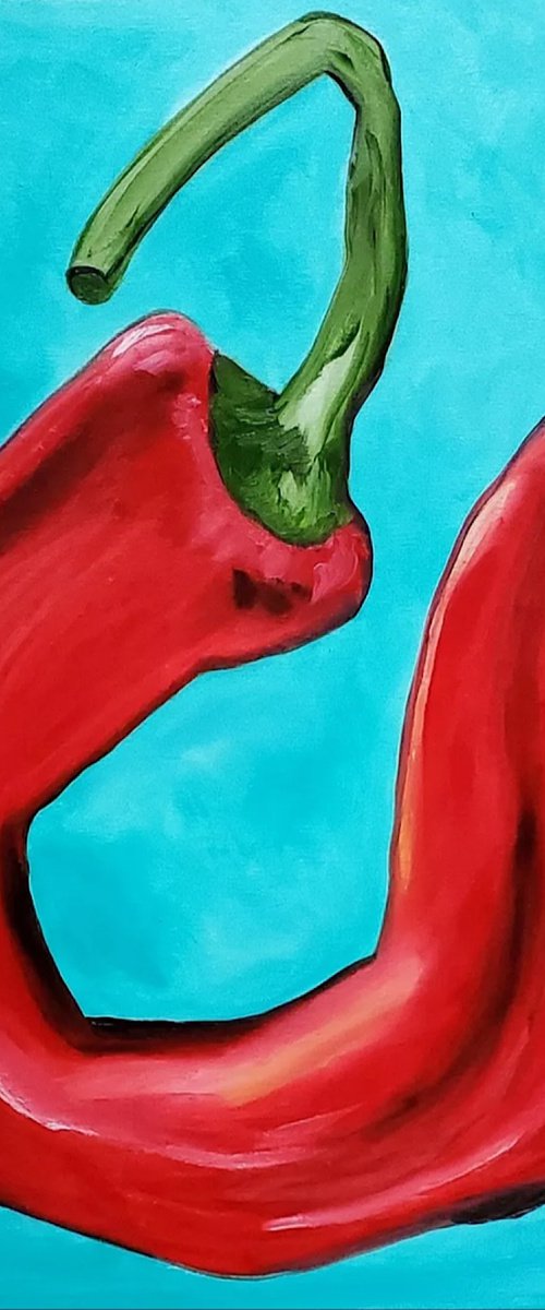 Red Hot Chilli Pepper. by Olga Koval
