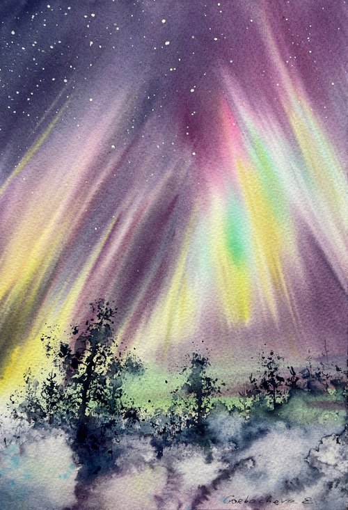 Northern lights #38 by Eugenia Gorbacheva