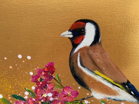 Goldfinch on Gold