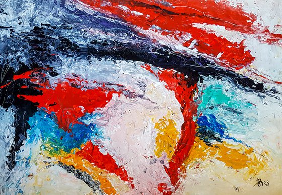 Animo N-1 (XXL) Abstract Expressionism style painting