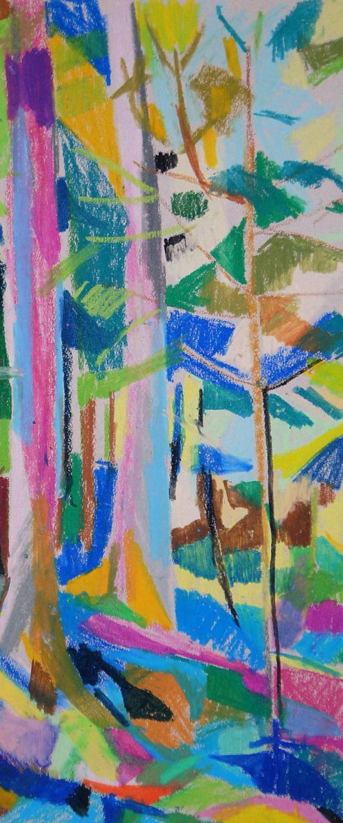 Forest 2 / 49.5 x 35 cm by Maja Đokić Mihajlović