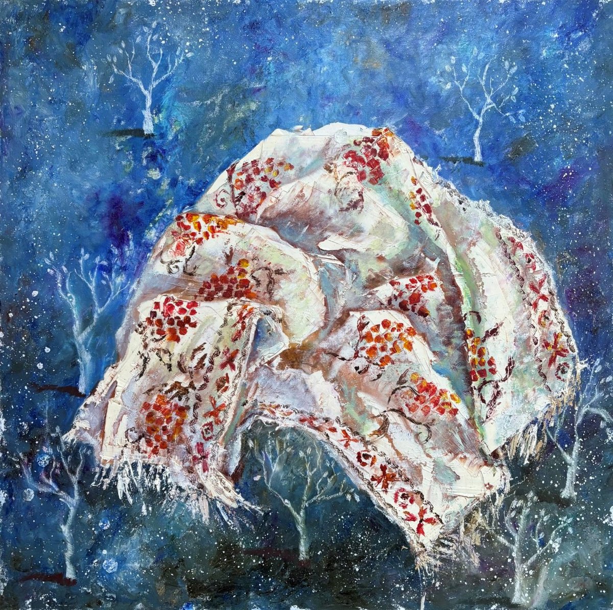 Ukrainian Rushnyk: Ancient Protection By Tetiana Pchelnykova, 20 X 20, Artwork For Sale On Artfinder