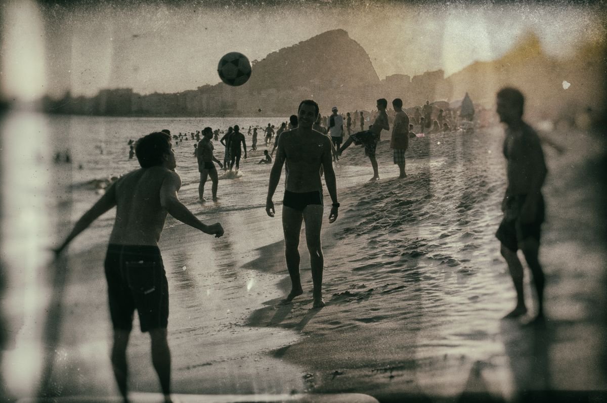 Photograph , Brazil Football Beach By Marc Ehrenbold, 30 X 40, Artwork For Sale On Artfinder