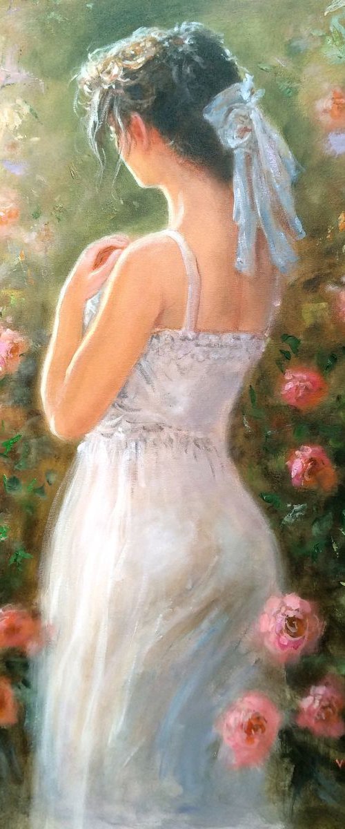 Girl with ribbon by Vishalandra Dakur