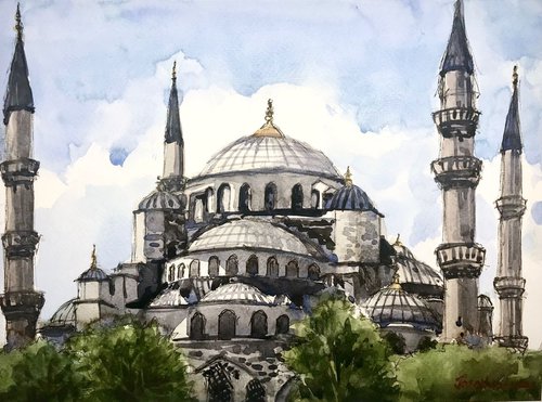 Blue Mosque Istanbul by Joseph Peter D'silva