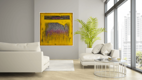 Voices in Yellow_48"X48"