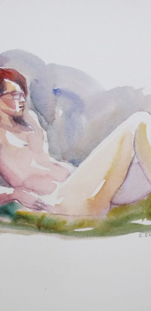 Reclining female nude by Rory O’Neill