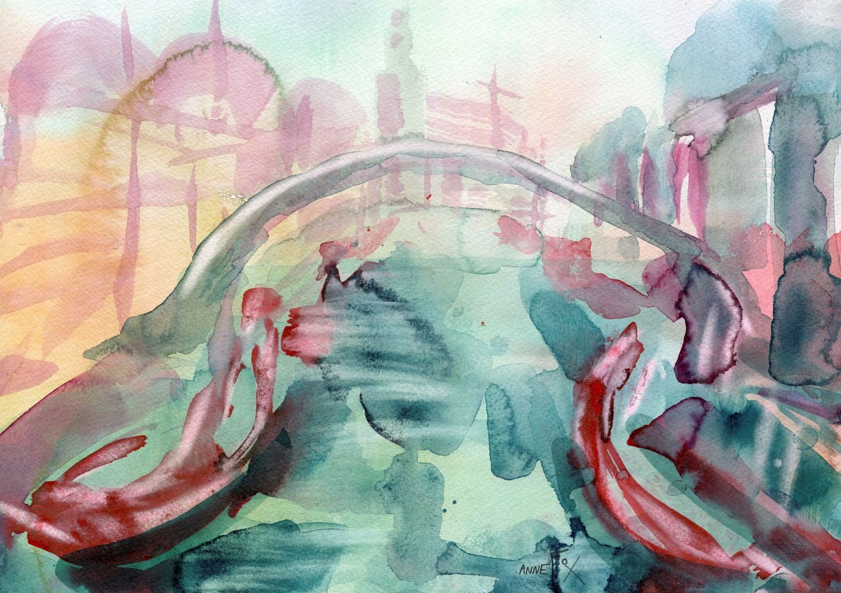 Canal Abstract, Venice by Elizabeth Anne Fox