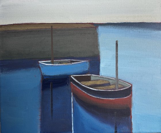 Two Moored Boats