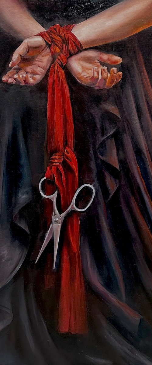 Bound Hands with Scissors – Symbolic Choice by Julia Shilo