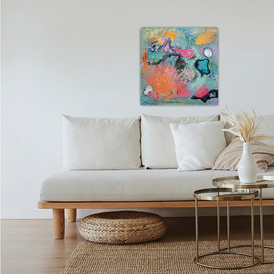 TRAVEL | ORIGINAL ABSTRACT PAINTING, ACRYLIC ON CANVAS