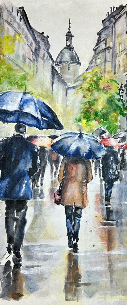 Rainy Day in Warsaw by Misty Lady - M. Nierobisz
