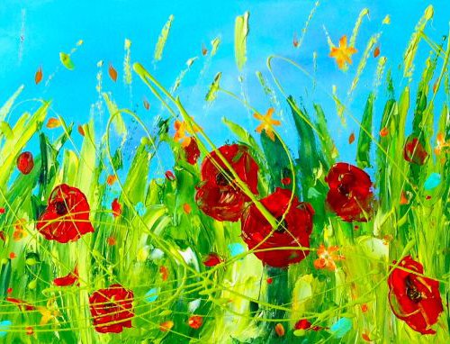 Blooming Poppies by Emma Sian Pritchard
