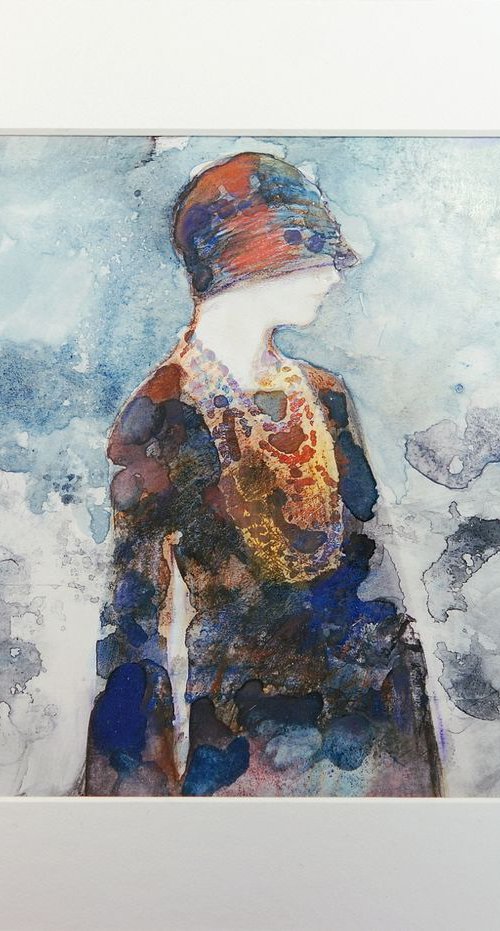 She's waiting + paper mat by Aleksandra Galas