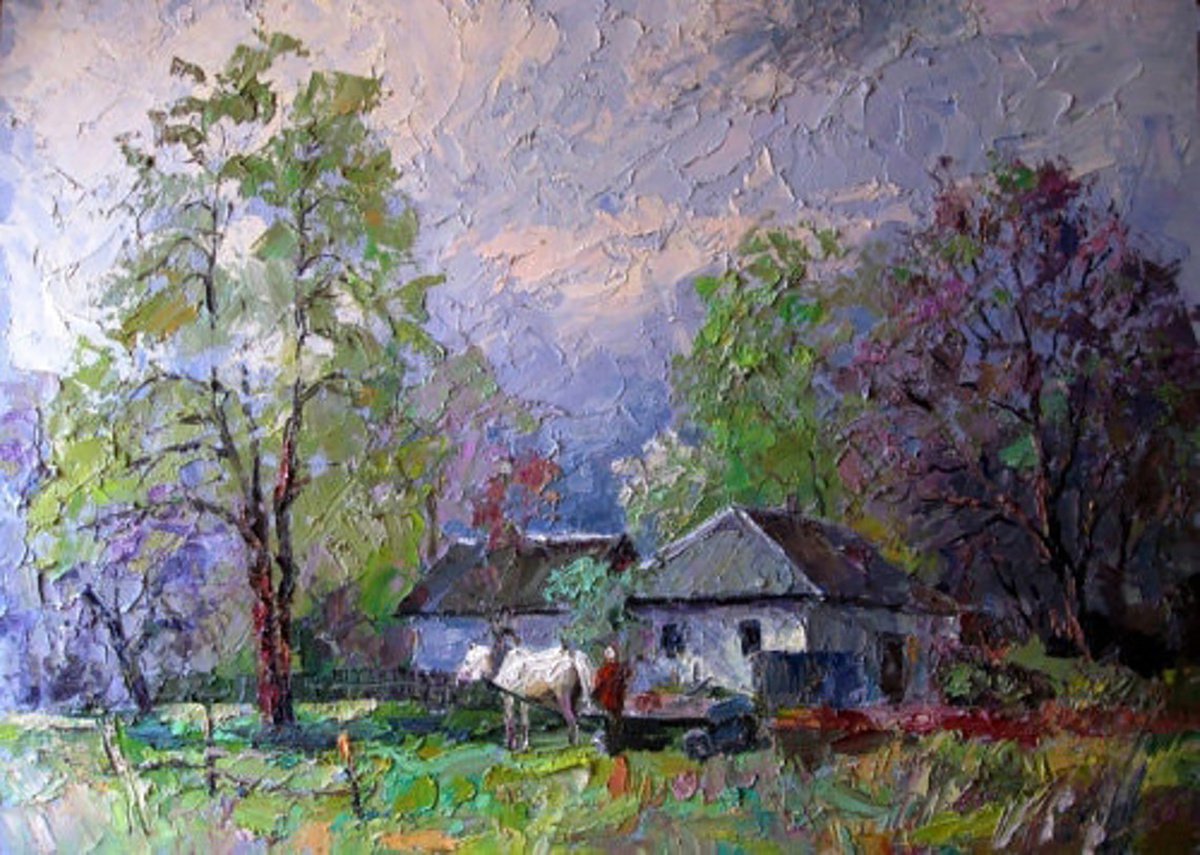 Oil painting Parent