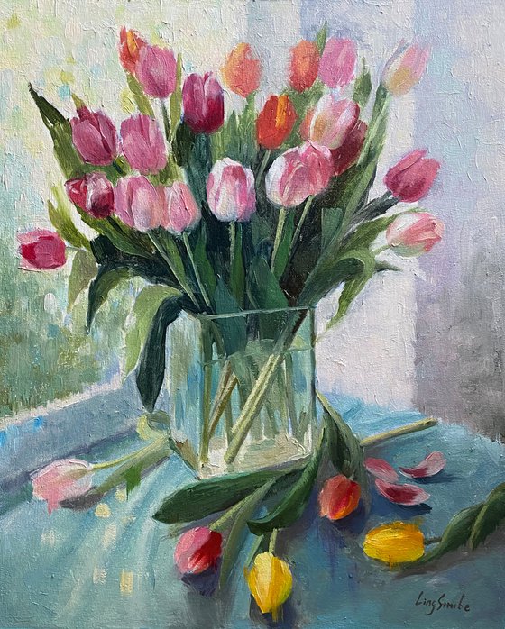 Tulip by Window