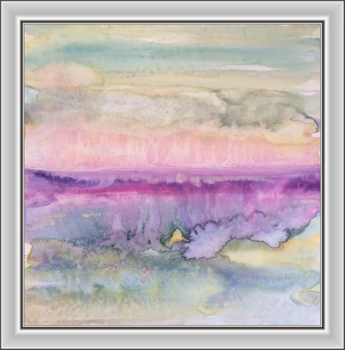 Ahrenshoop Dreaming VI - Landscape Seascape Watercolor by Gesa Reuter