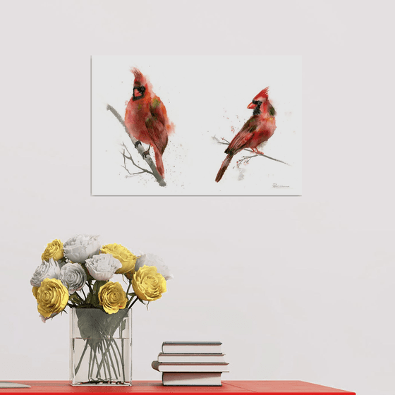 Cardinal Diptych