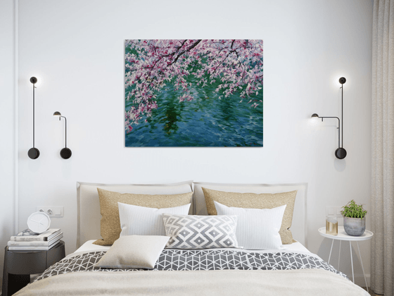 "Flowers over the water"